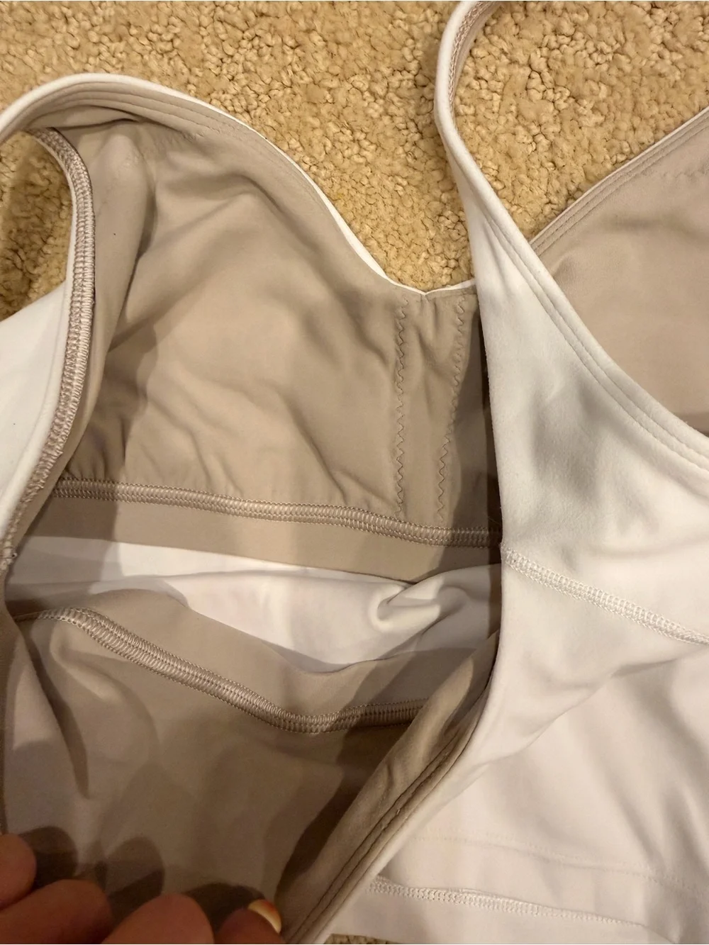 Lululemon women’s white tank